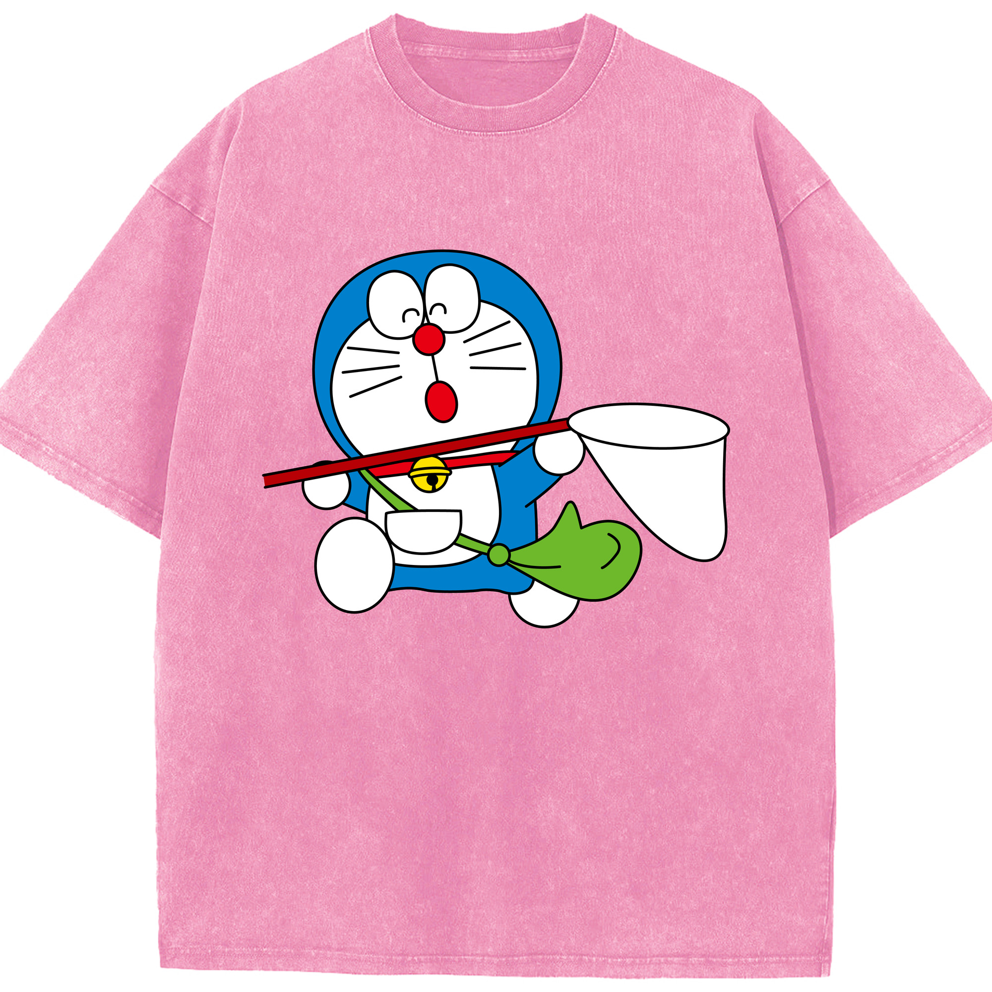 （画像用） ドラえもん Doraemon 綿100% ヴィンテージ風 半袖Tシャツ（フロントプリント）